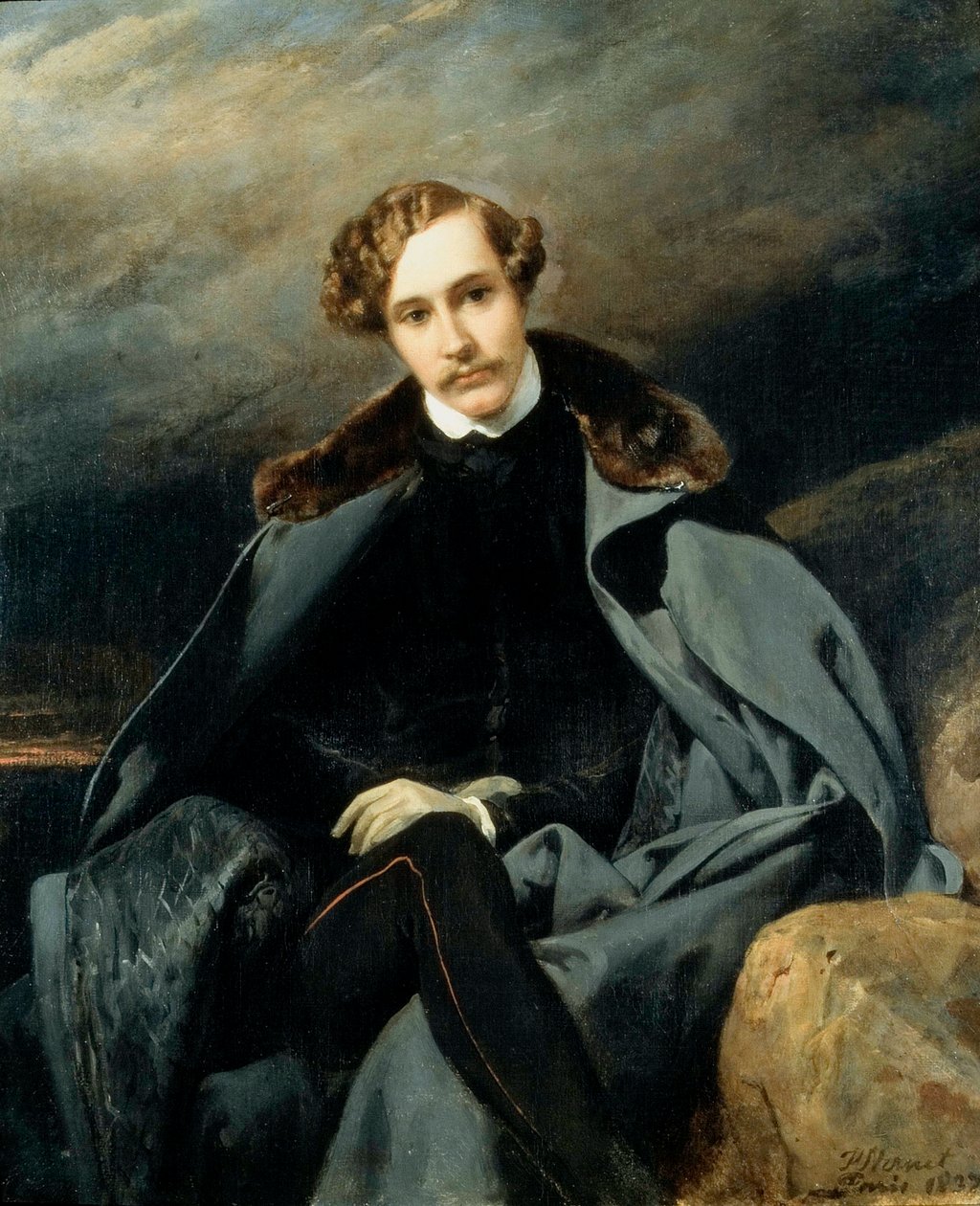 Portrét prince Alexandra Ivanoviče Barjatinského 1815-1879, 1837. od Emile Jean Horace Vernet