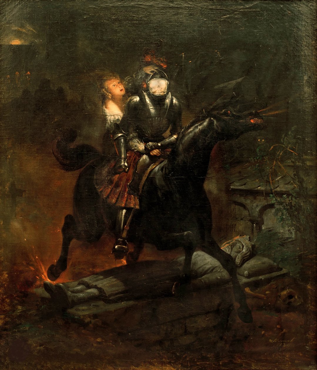 Balada o Lenoře, 1839. od Emile Jean Horace Vernet