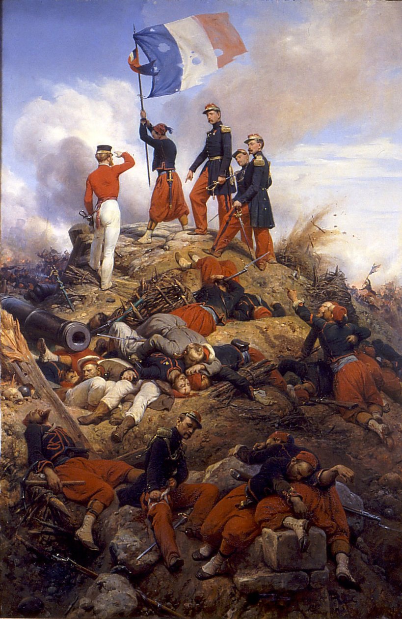 Dobytí reduty Malakoff od Horace Vernet