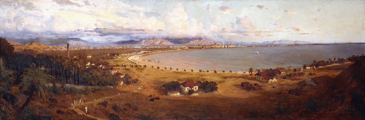 Pohled na Bombaj při pohledu na jihovýchod z kopce Malabar, od Horace van Ruith