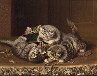 Koťata od Horatio Henry Couldery