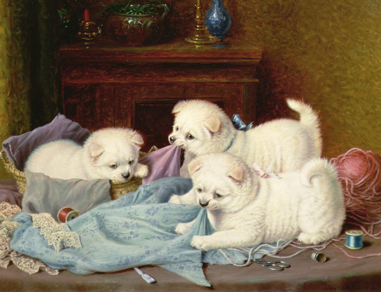 The Little Mischief Makers (olej na plátně) od Horatio Henry Couldery