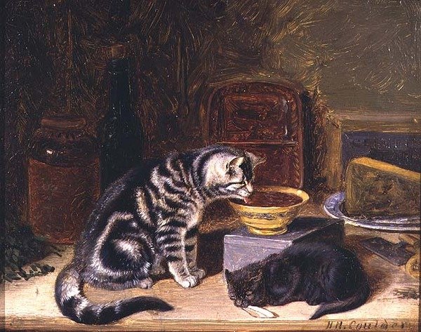 Dvě kočky od Horatio Henry Couldery