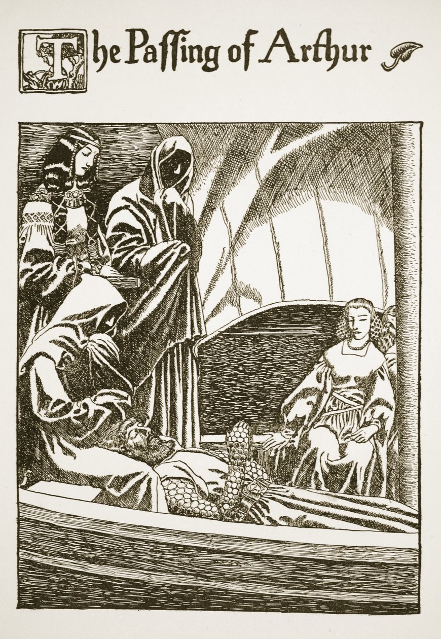 The Passing of Arthur, ilustrace z 