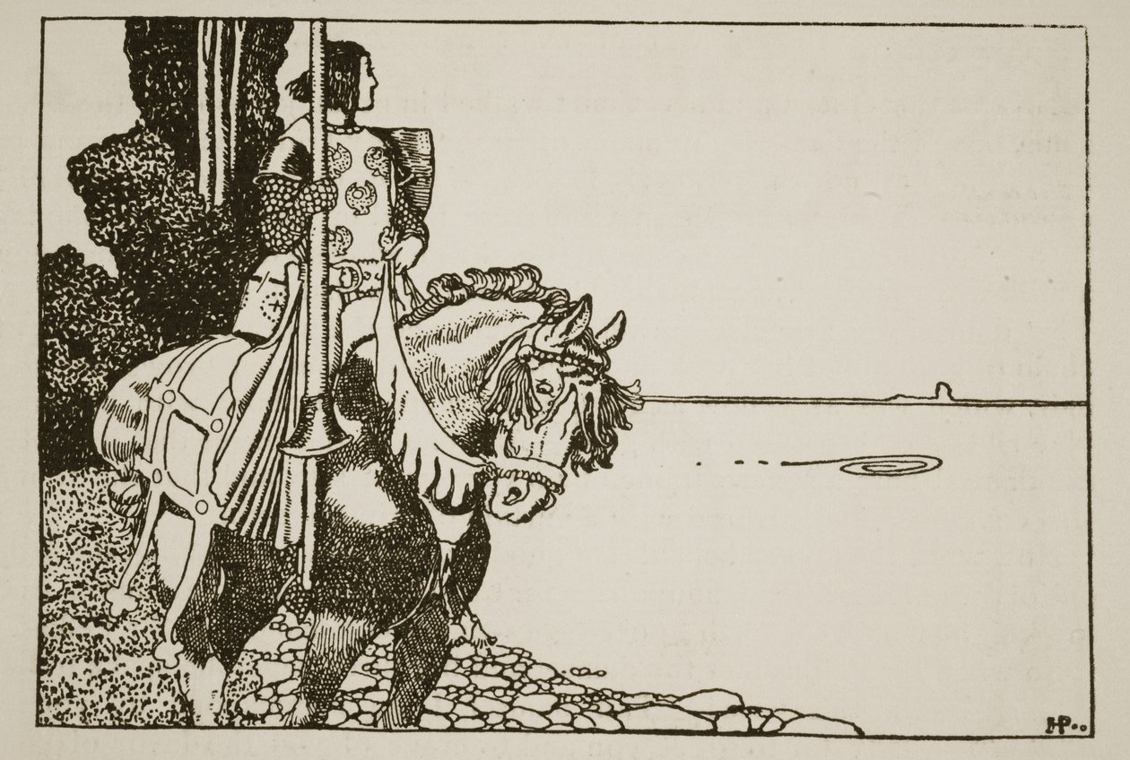Příběh sira Pelliase, ilustrace z „Příběhu krále Artuše a jeho rytířů“, 1903 od Howard Pyle