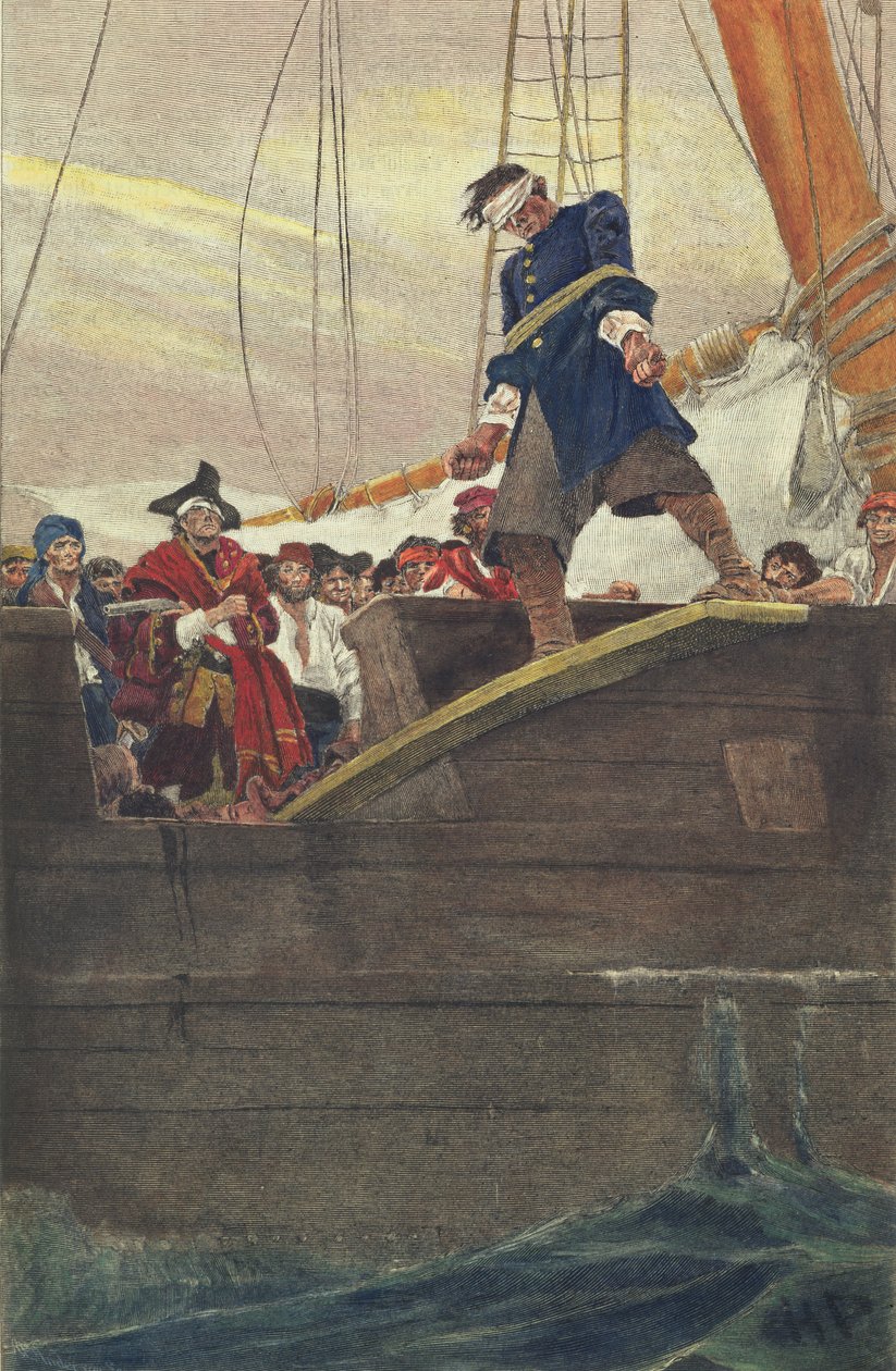 Walking the Plank, vyryto Andersonem od Howard Pyle