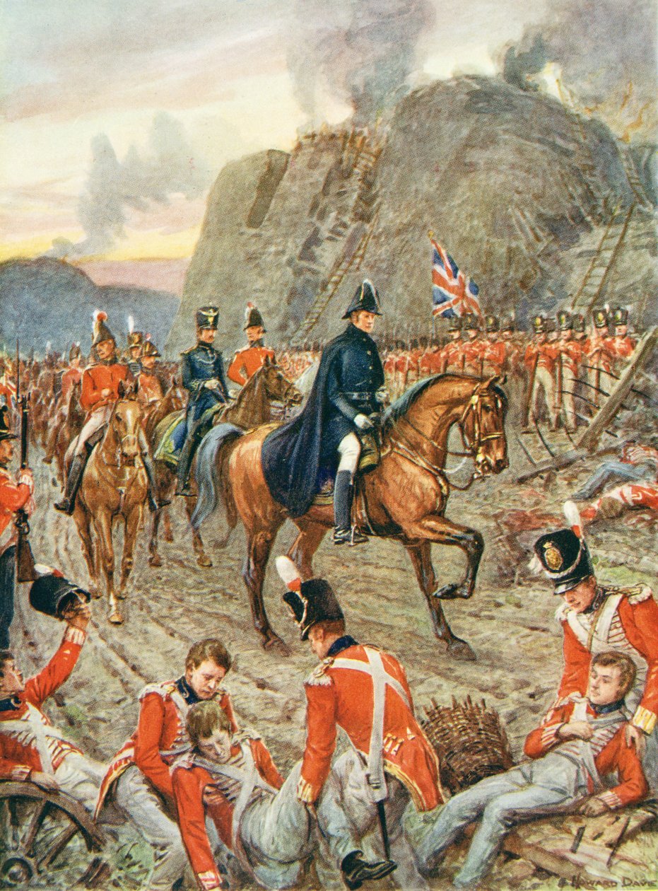 Vévoda z Wellingtonu (1769-1852) při obléhání Badajosu od Howard Davie