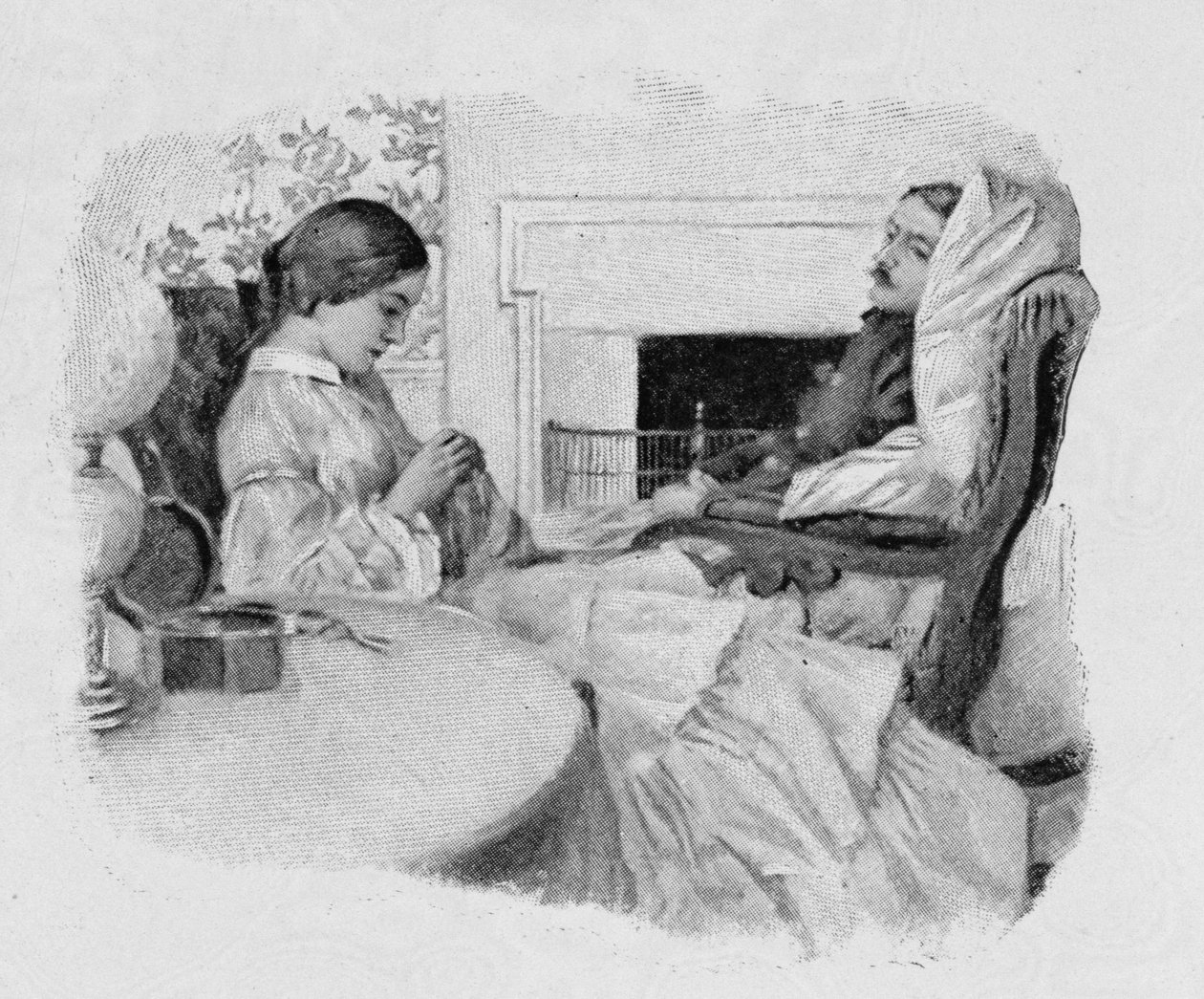 A Soldier Convalescing at Home, od Harper