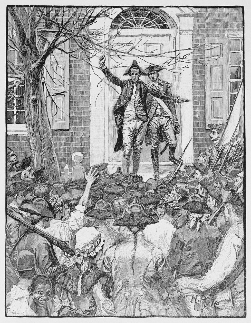 Alexander Hamilton Addressing the Mob, ilustrace z 