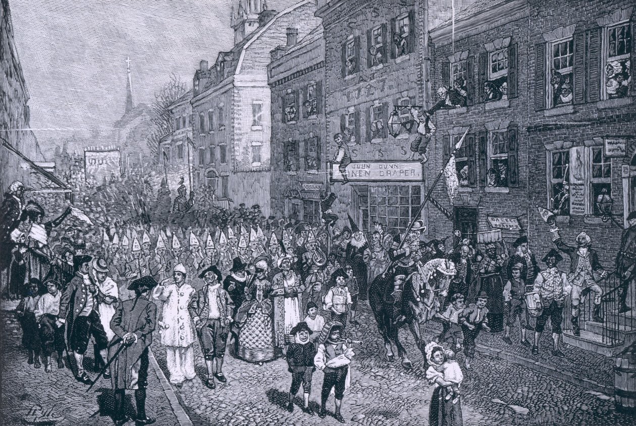 Karneval ve Philadelphii, ilustrace z 