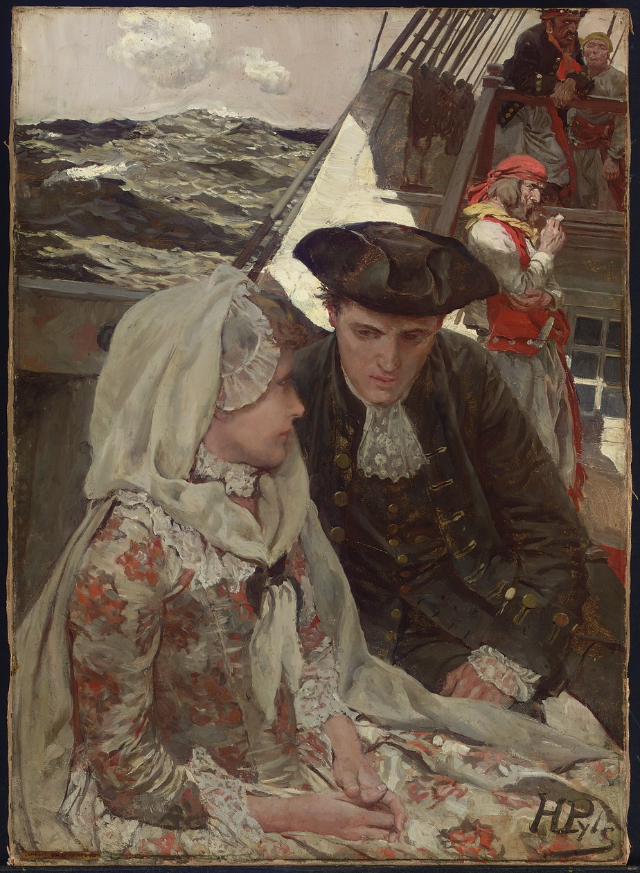Uklidňující slova (olej na plátně) od Howard Pyle