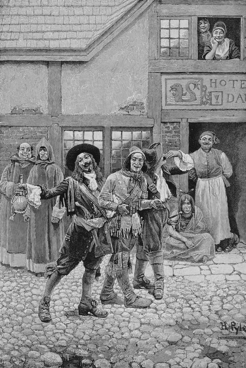 Coureurs de Bois, vyryl G.E. Johnson, ilustrace z 