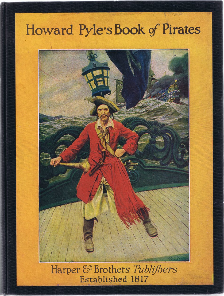 Design přední obálky z knihy Howarda Pylese Book of Pirates vydané nakladatelstvím Harper & Bros, 1921 od Howard Pyle