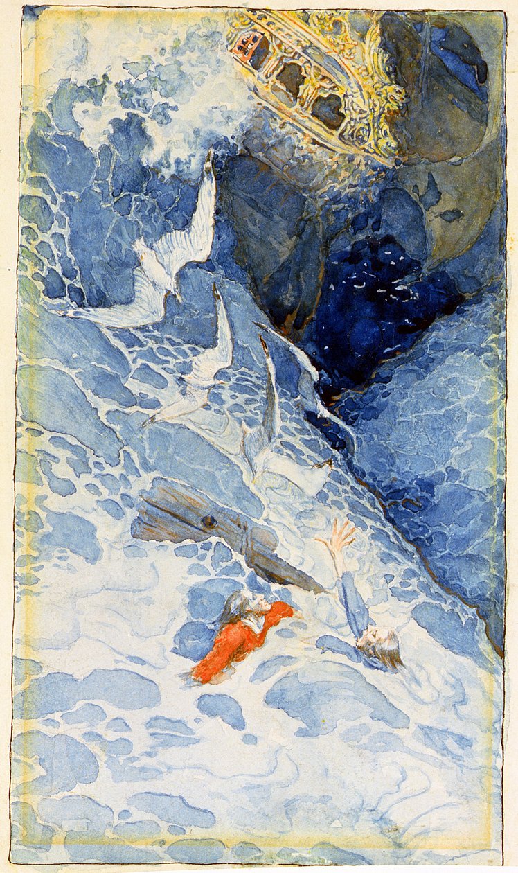 Headpiece, The Flying Dutchman, z „North Folk Legends of the Sea“, publikované v Harper