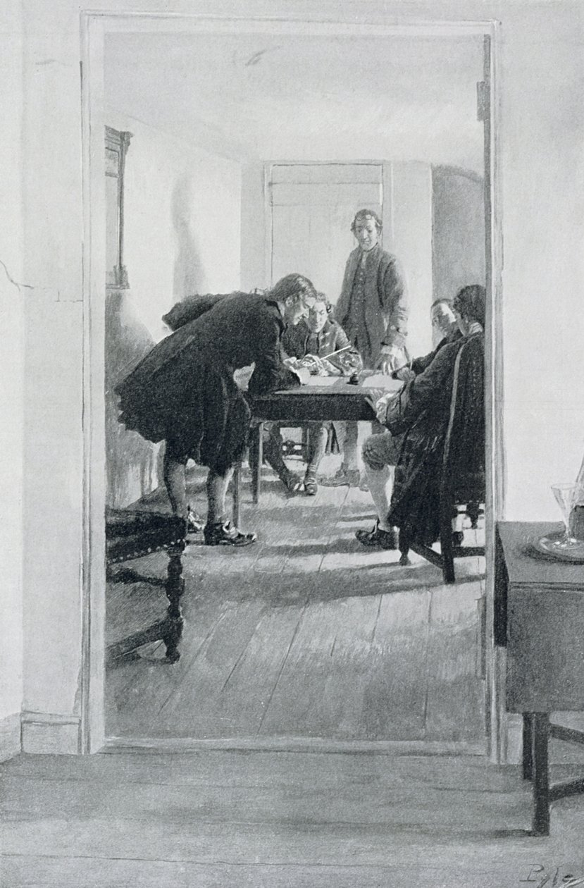 In the Old Raleigh Tavern, ilustrace z 
