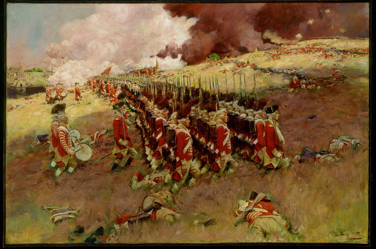 Bitva o Bunker Hill od Howard Pyle