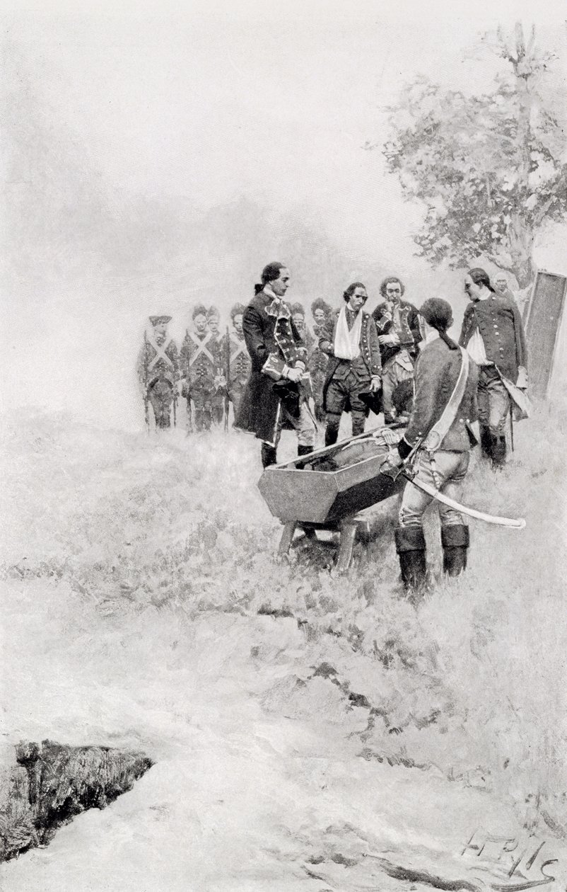 The Burial of Braddock, ilustrace z 