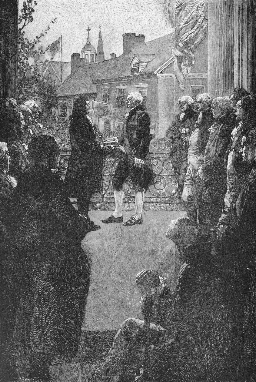 Inaugurace, vyryl Francis Scott King, ilustrace z 