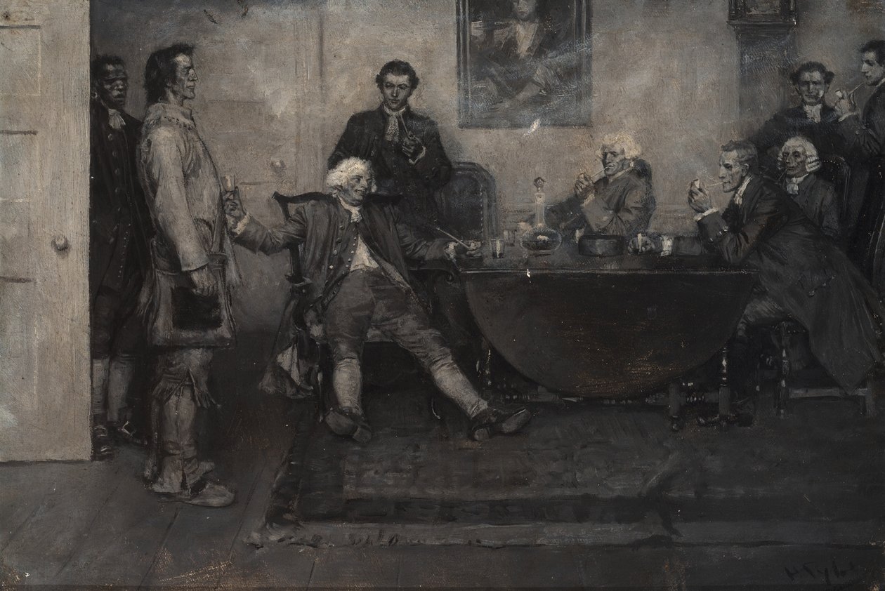 "Tohle je Enoch Wade, pánové," řekl baronet. od Howard Pyle