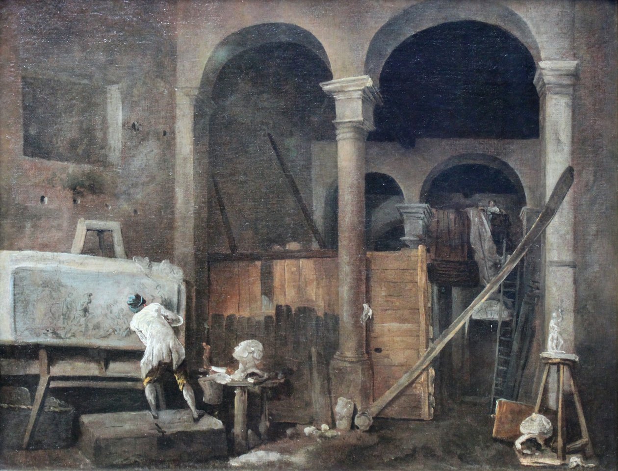 Umělecký ateliér od Hubert Robert