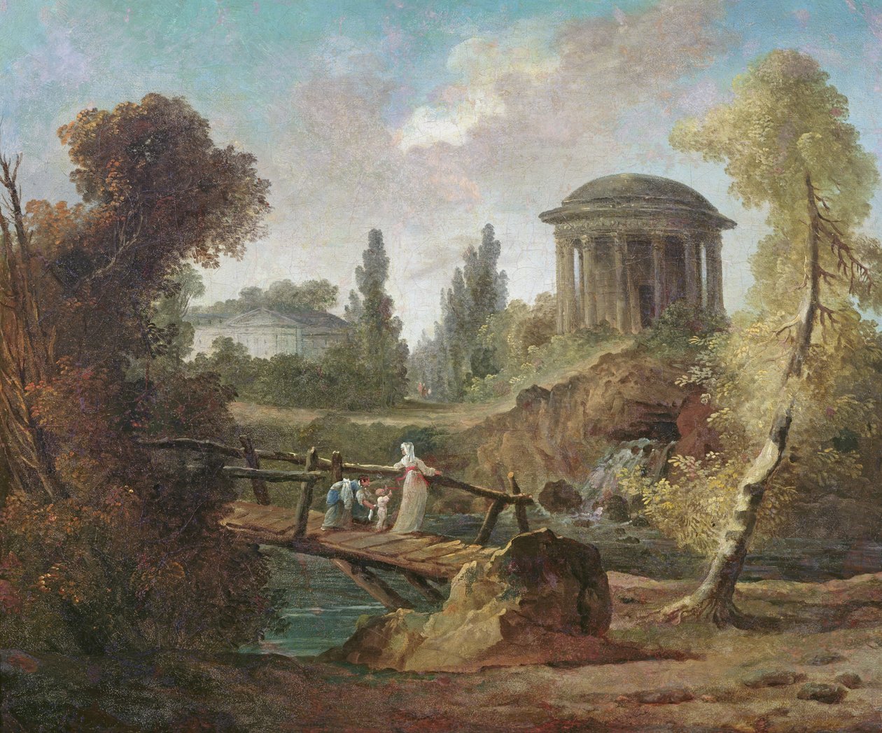 Kaskády v Tivoli, kolem roku 1775 od Hubert Robert