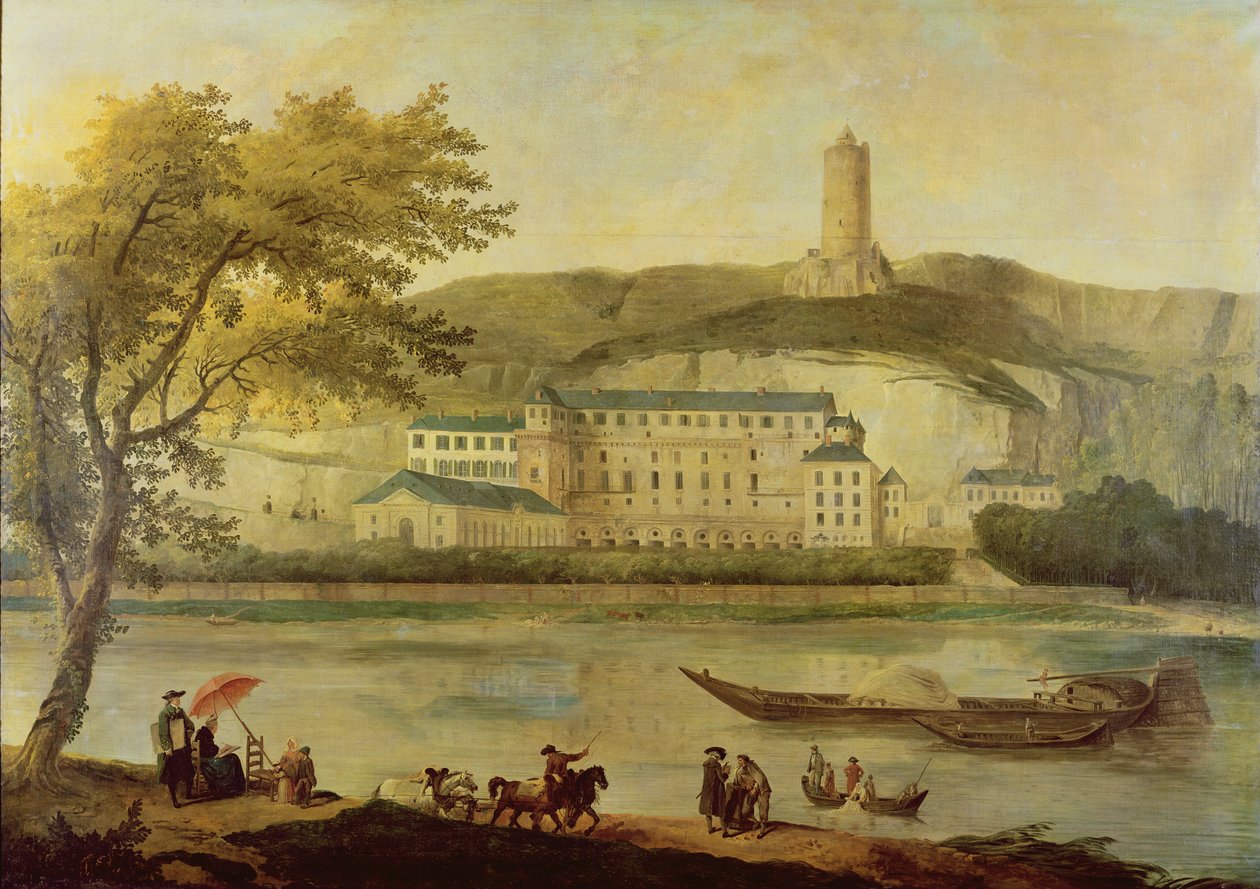 Chateau de La Roche-Guyon od Hubert Robert