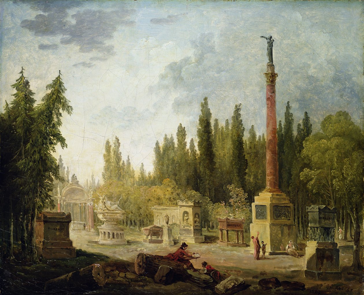Zahrada Musee des Monuments Francais, 1795-1808 od Hubert Robert