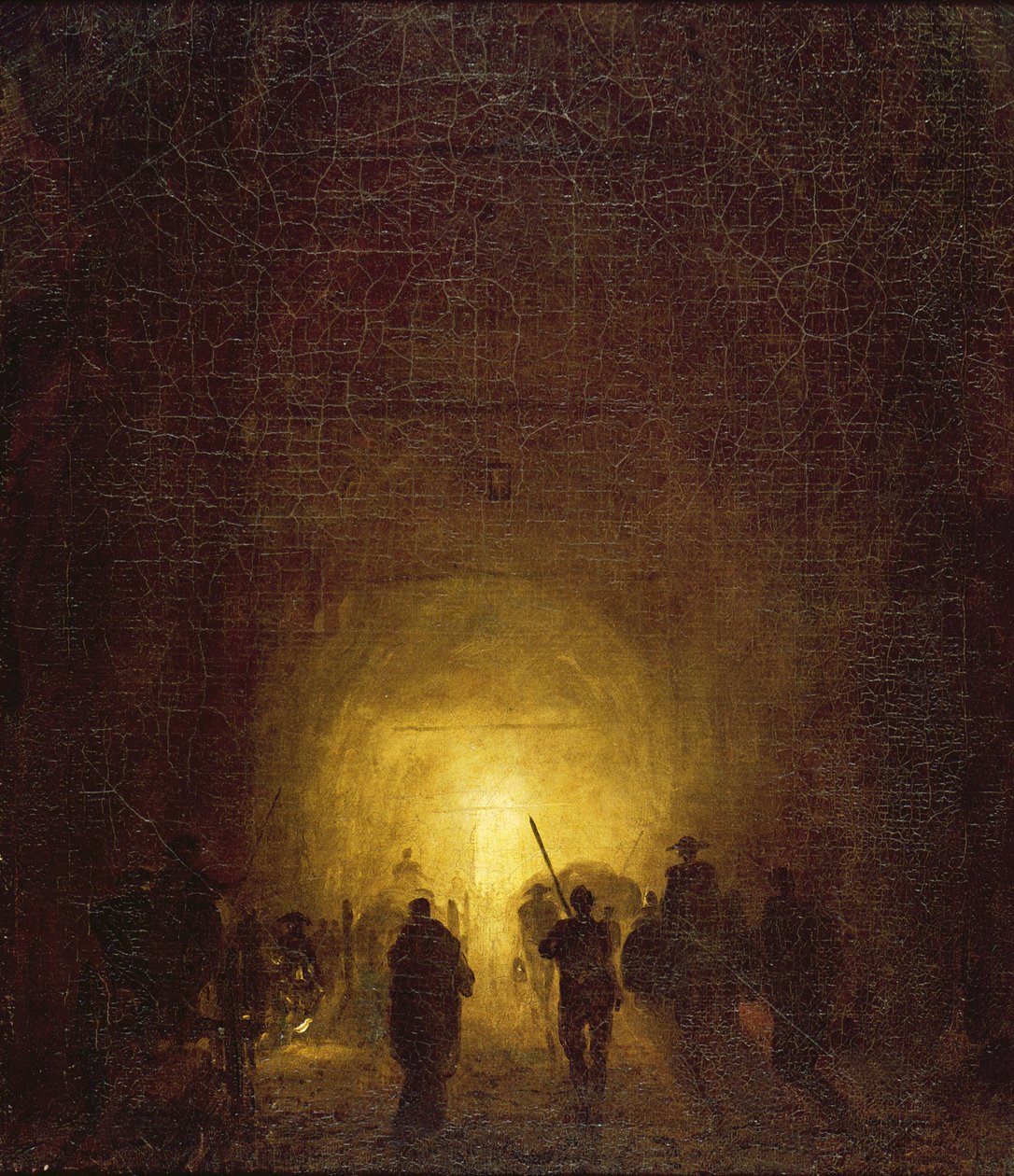 Jeskyně Posillipo v Neapoli od Hubert Robert