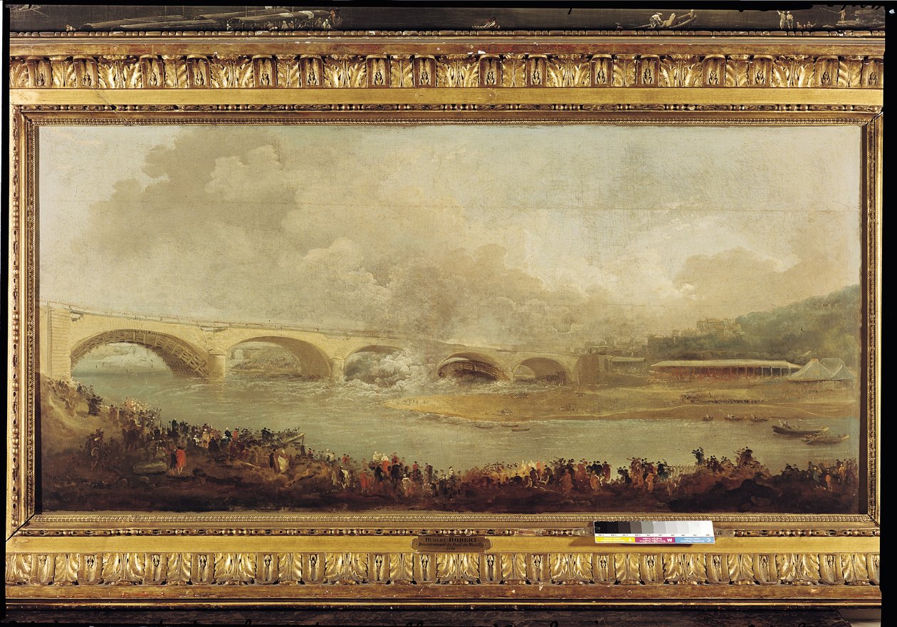 Odhalení Pont de Neuilly, 1772 od Hubert Robert
