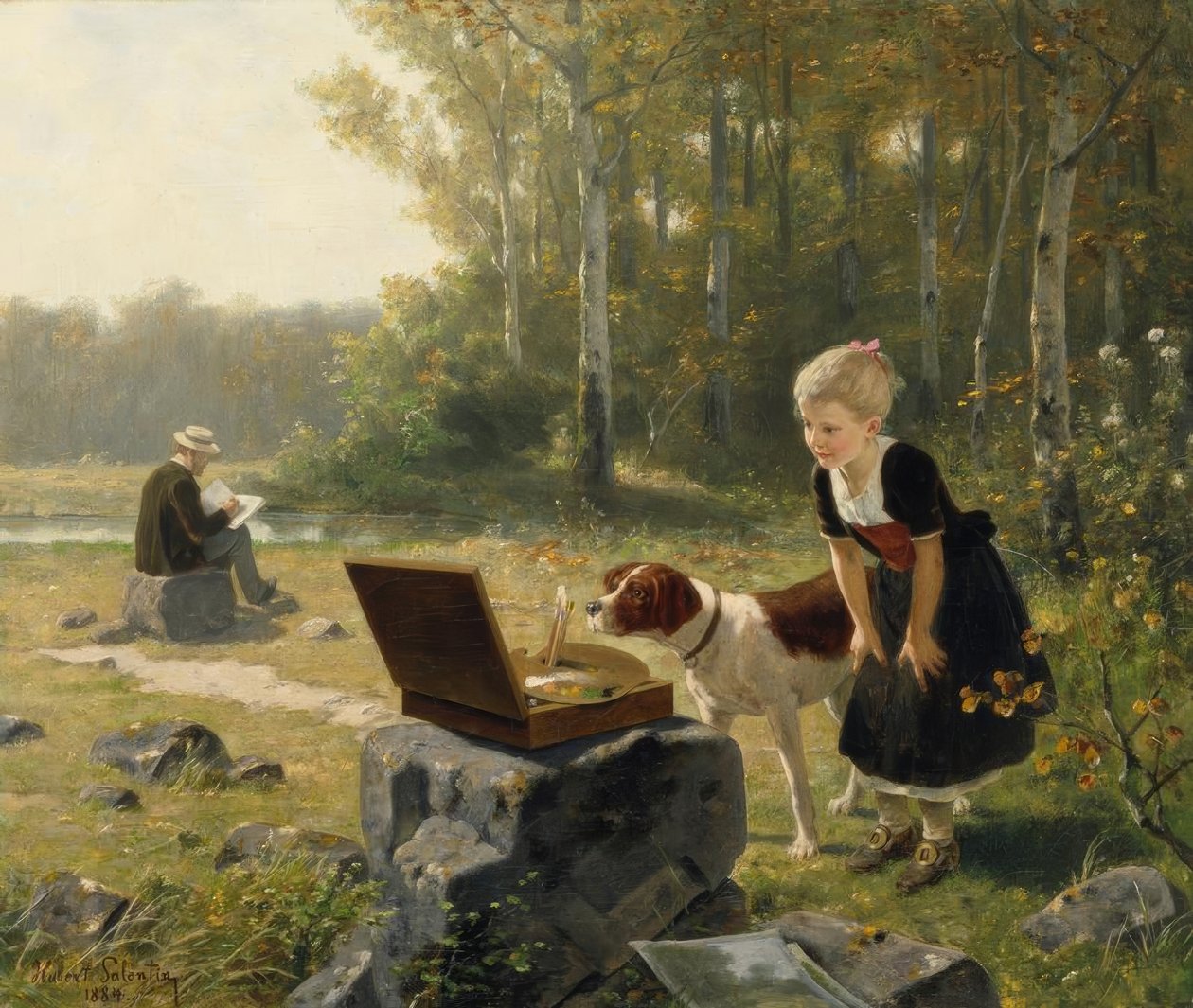 Milovníci umění od Hubert Salentin