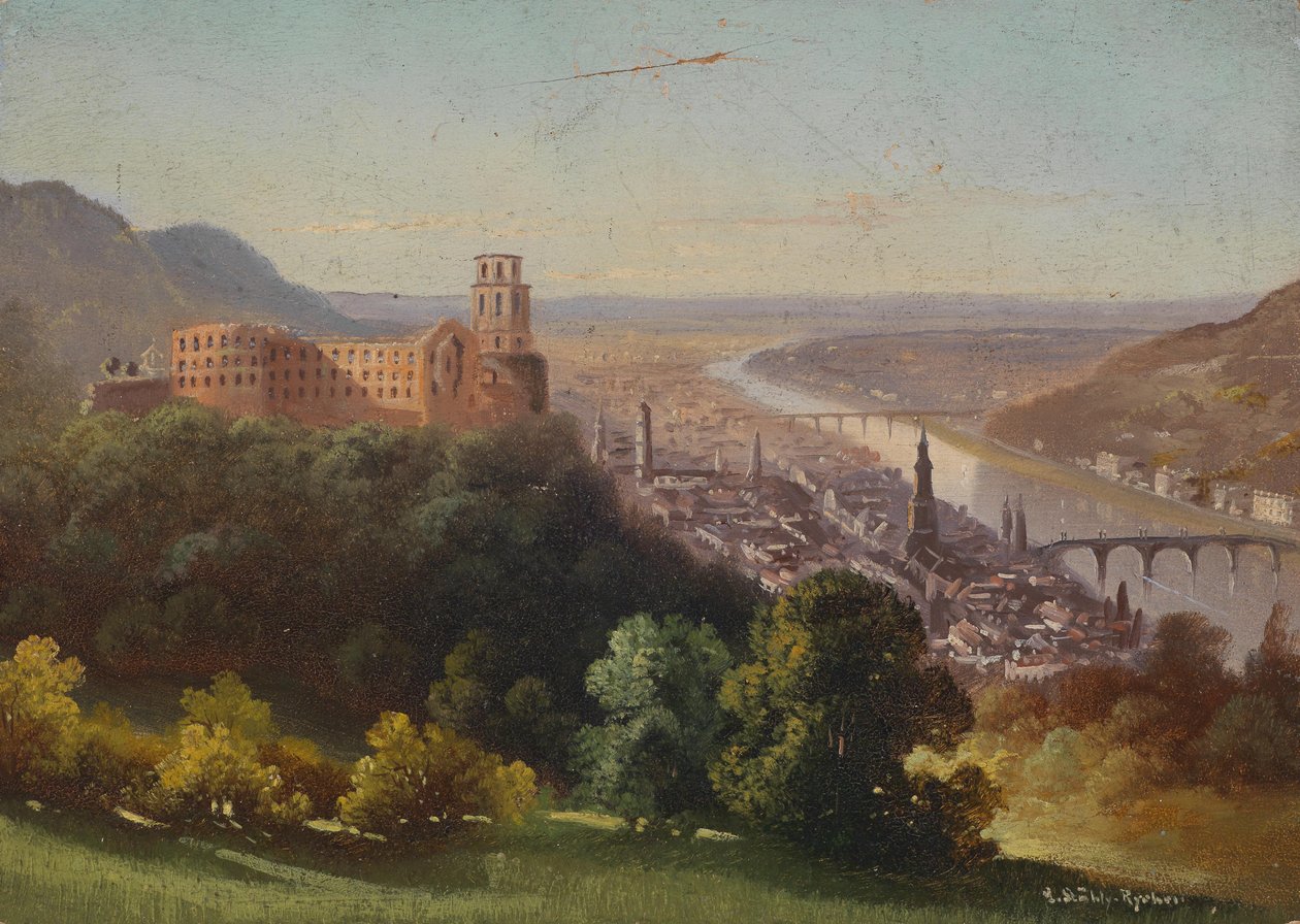 Pohled na Heidelberg od Hubert Sattler