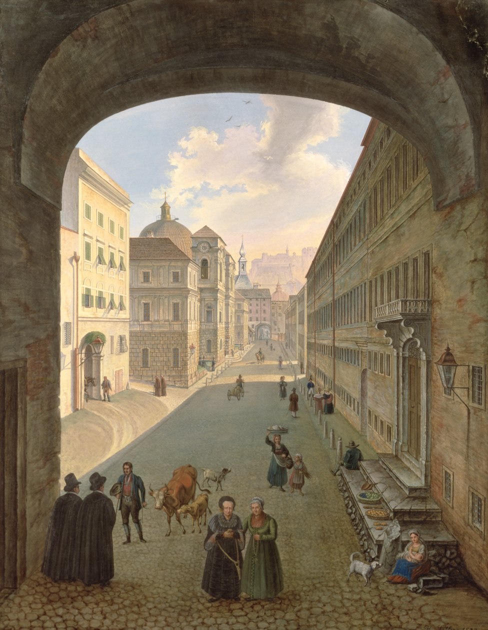 Palác Lodron, Salcburk, 1833 od Hubert Sattler