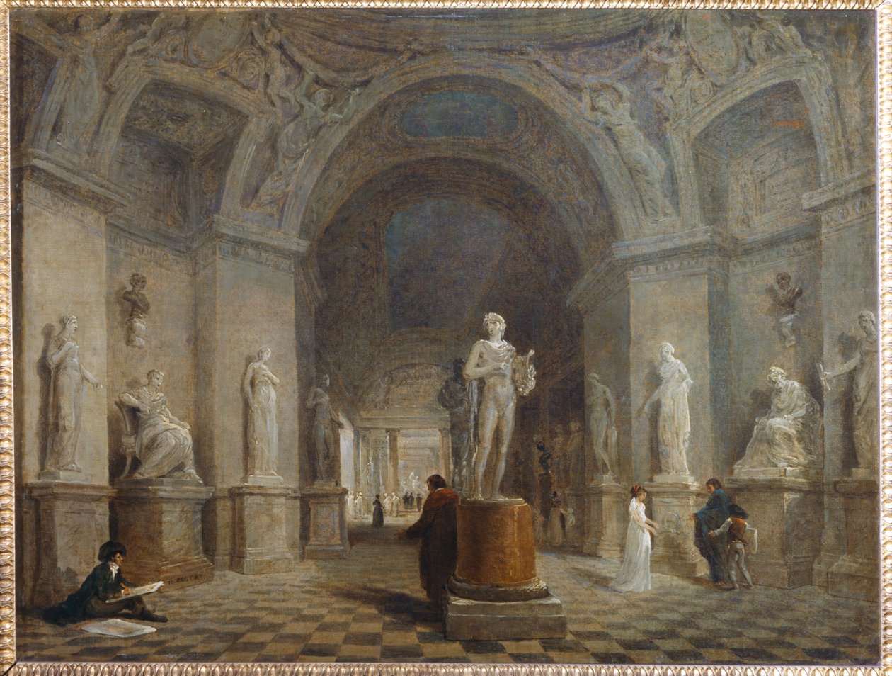 Projekt rozvoje rotundy na Marsu, směřující k ... od Hubert (circle of) Robert