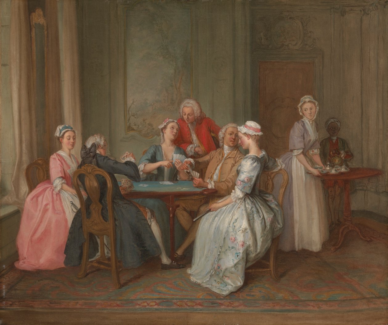 Hra Quadrille od Hubert Francois Gravelot