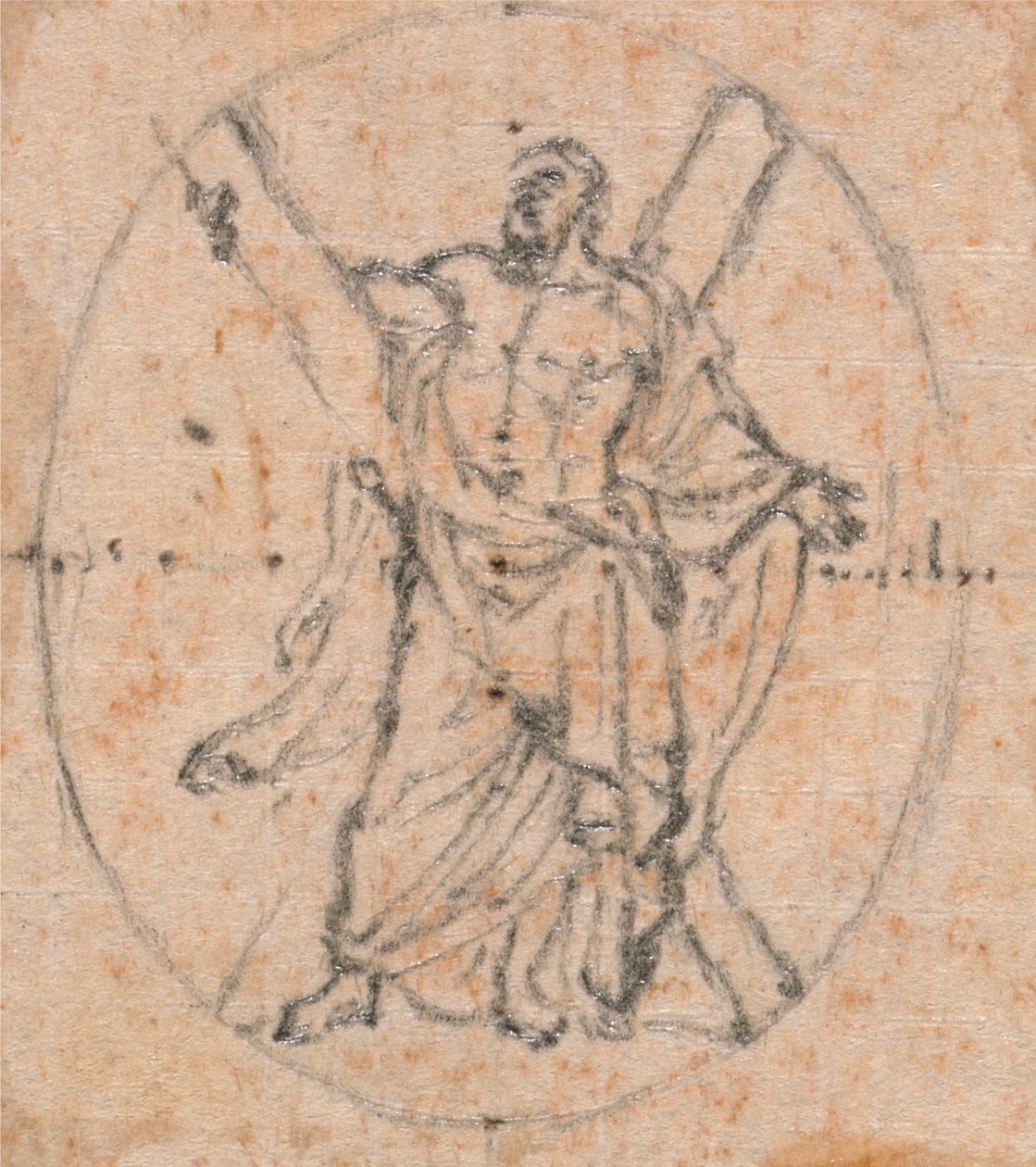 Design pro medaili: St. Andrew od Hubert Francois Gravelot