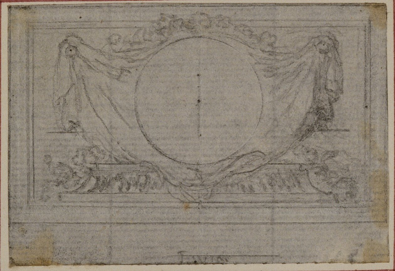 Studie pro En Tête Vignette v Tacitově díle "Tiberius aneb Prvních šest knih letopisů", kniha V od Hubert Francois Gravelot