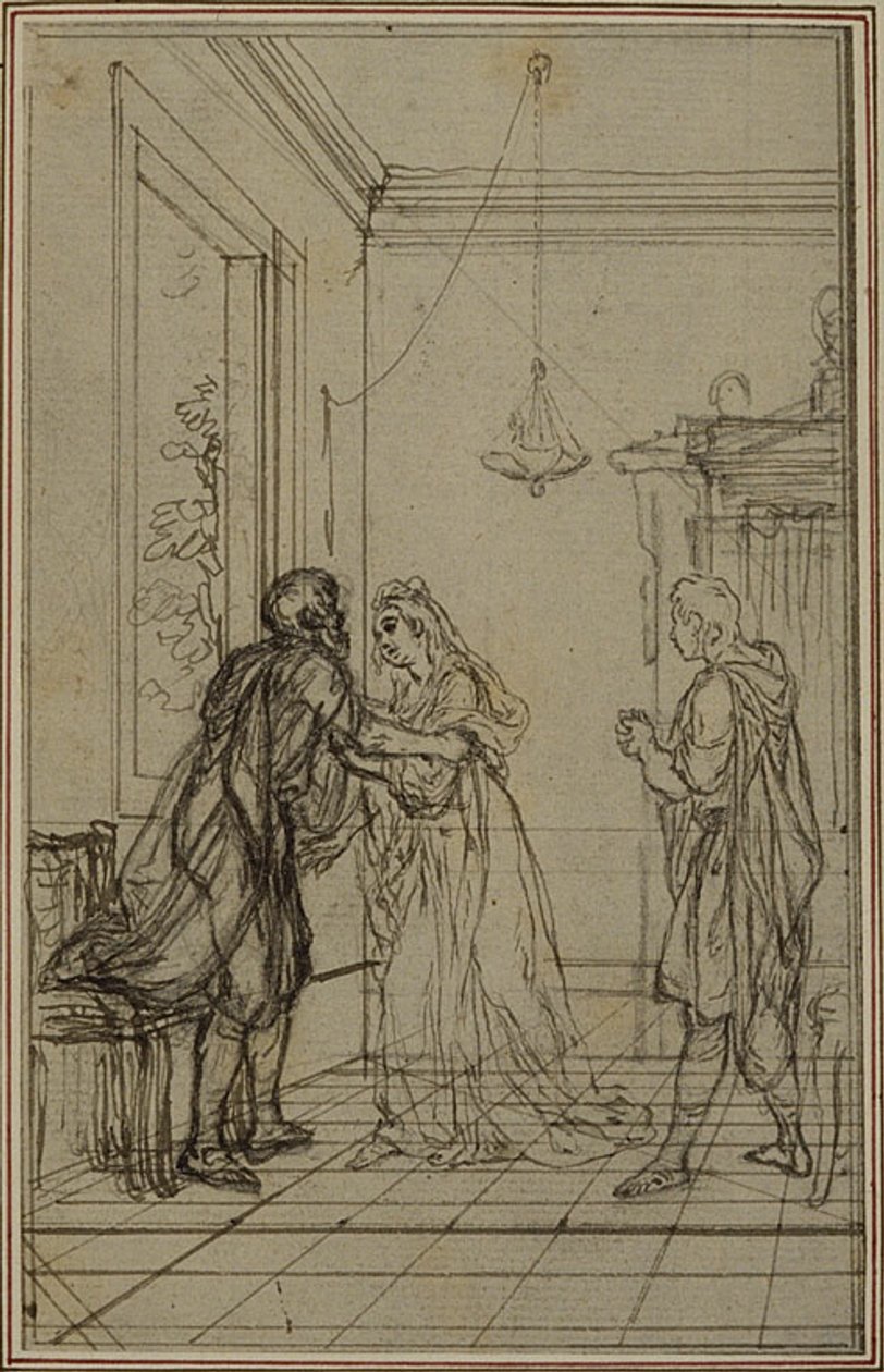Studie k Lucainově "La Pharsale", Canto II od Hubert Francois Gravelot