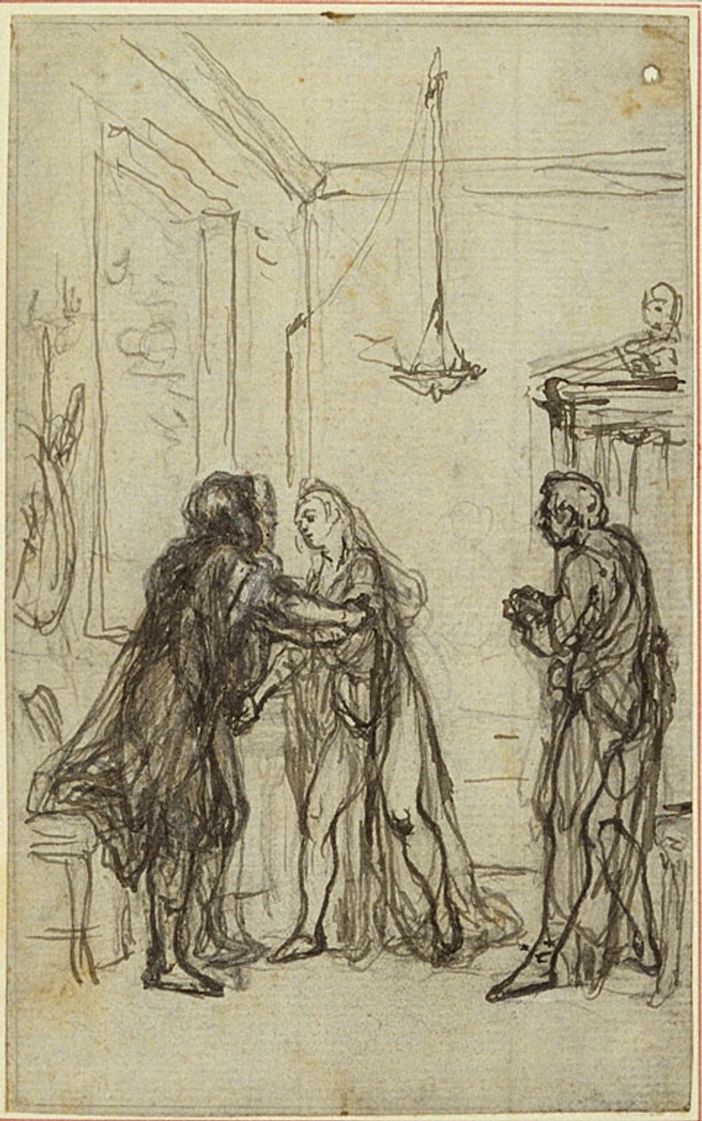Studie k Lucainově "La Pharsale", Canto II od Hubert Francois Gravelot