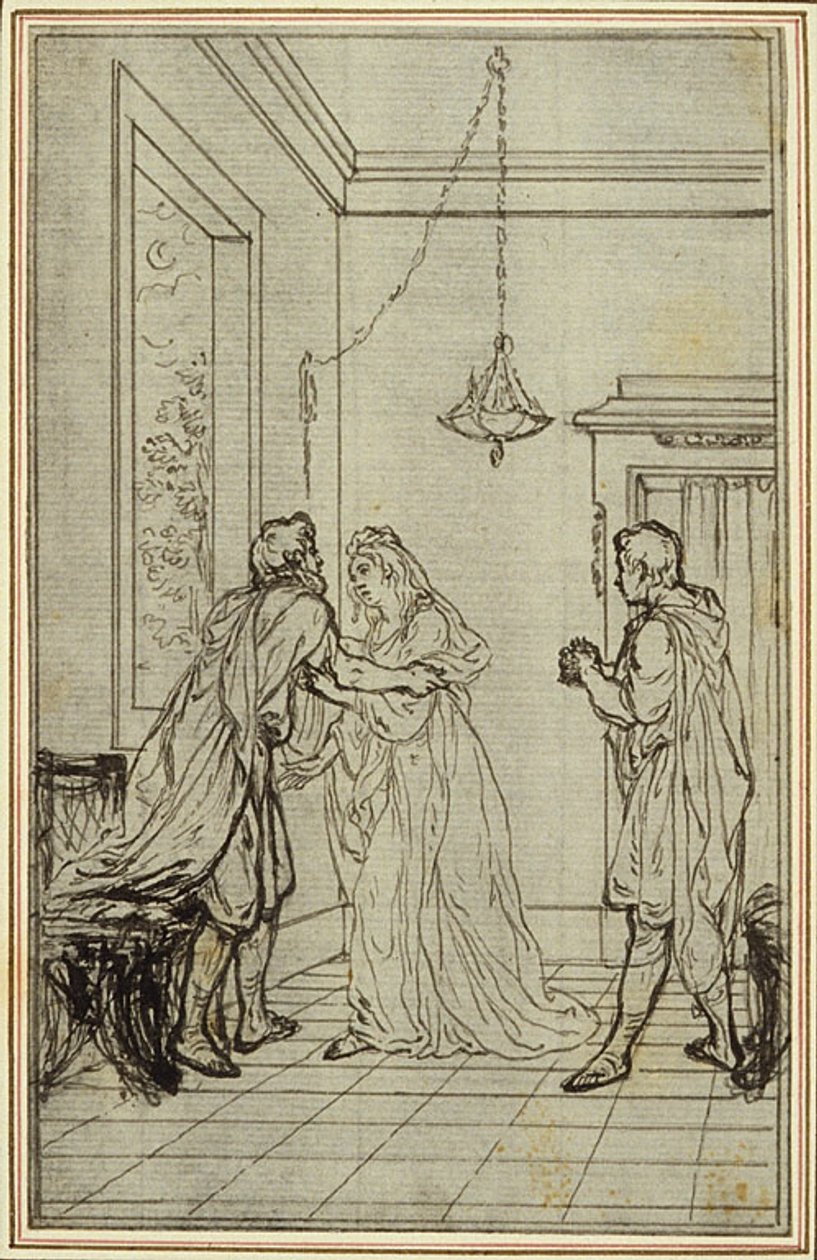 Studie k Lucainově "La Pharsale", Canto II od Hubert Francois Gravelot