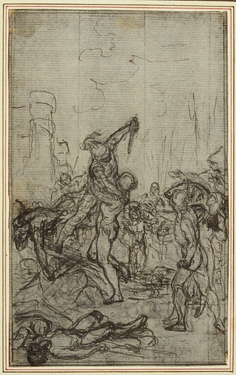 Studie k Lucainově "La Pharsale", Canto IV od Hubert Francois Gravelot