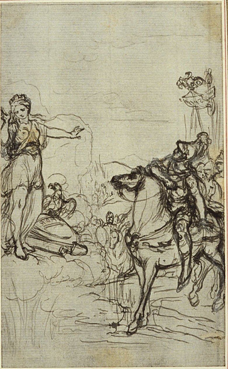 Studie k Lucainově "La Pharsale", Canto I od Hubert Francois Gravelot
