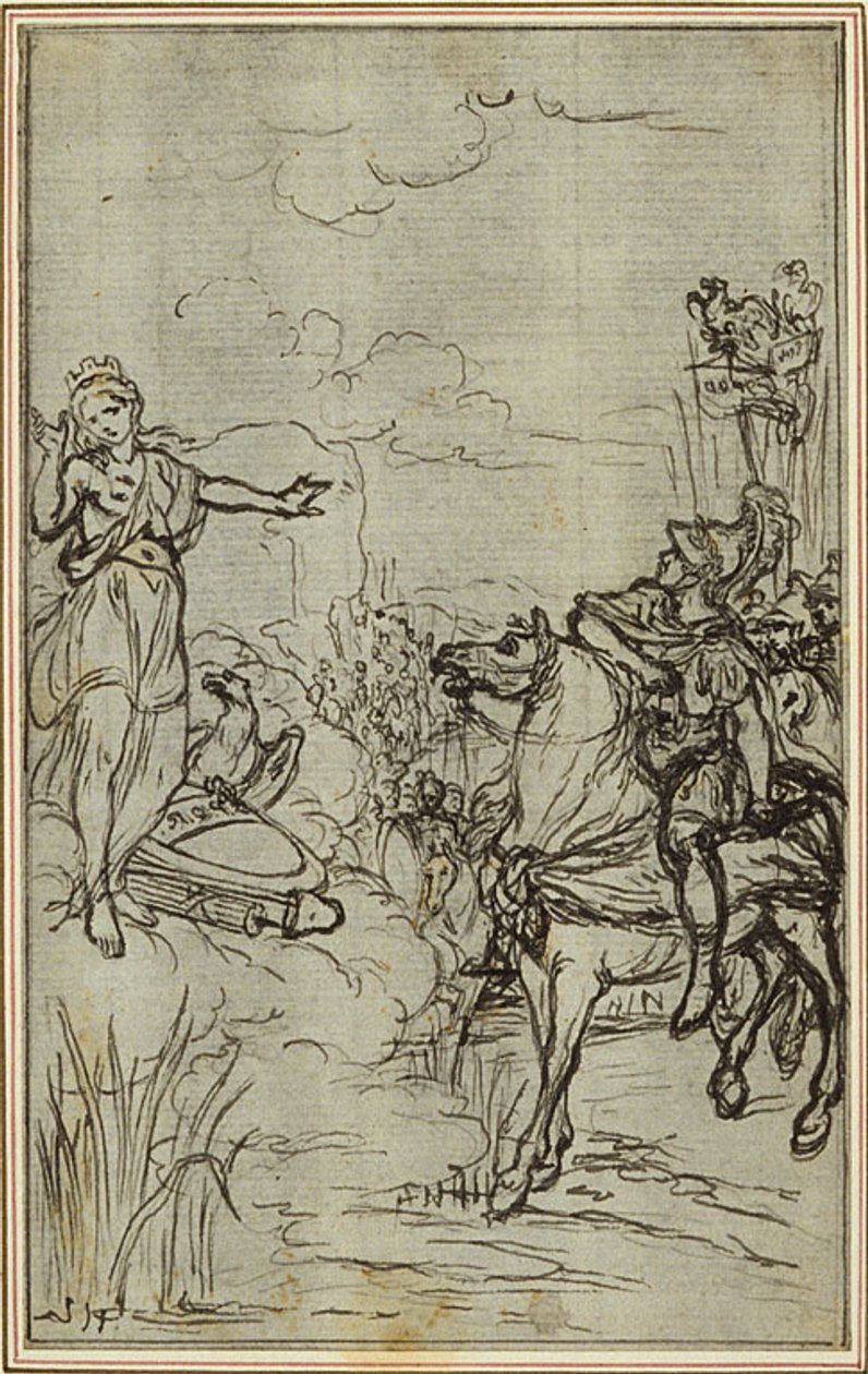 Studie k Lucainově "La Pharsale", Canto I od Hubert Francois Gravelot