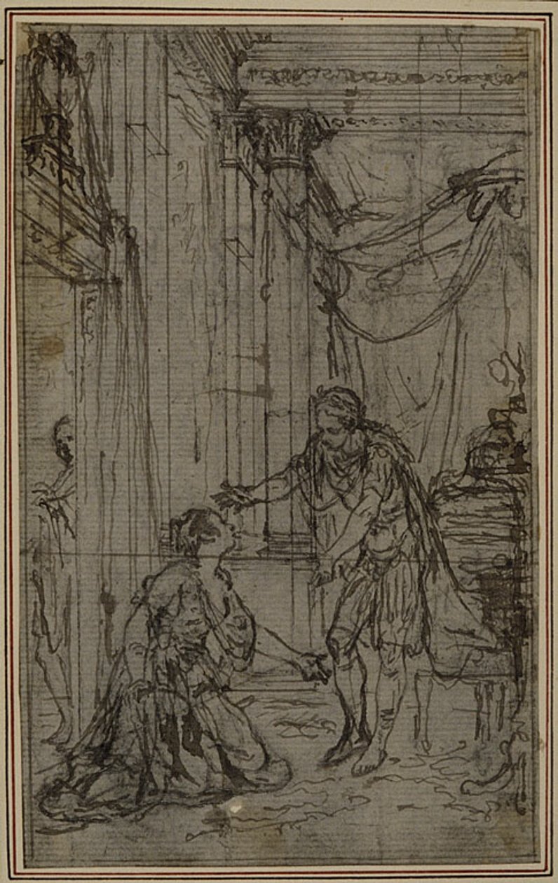 Studie k Lucainově "La Pharsale", Canto X od Hubert Francois Gravelot