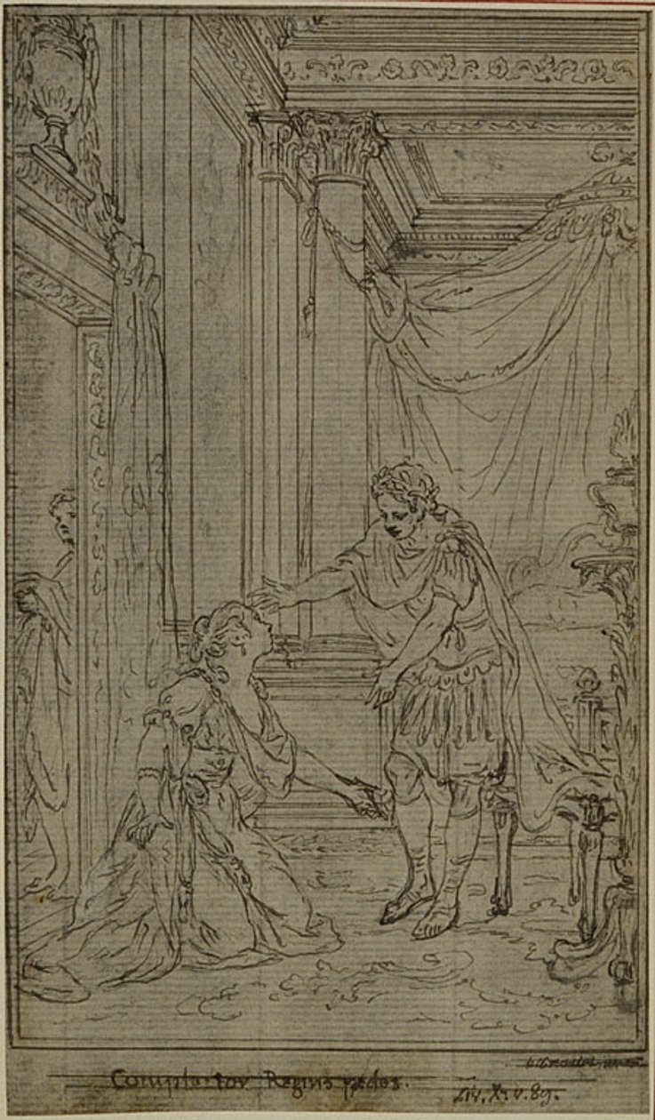 Studie k Lucainově "La Pharsale", Canto X od Hubert Francois Gravelot