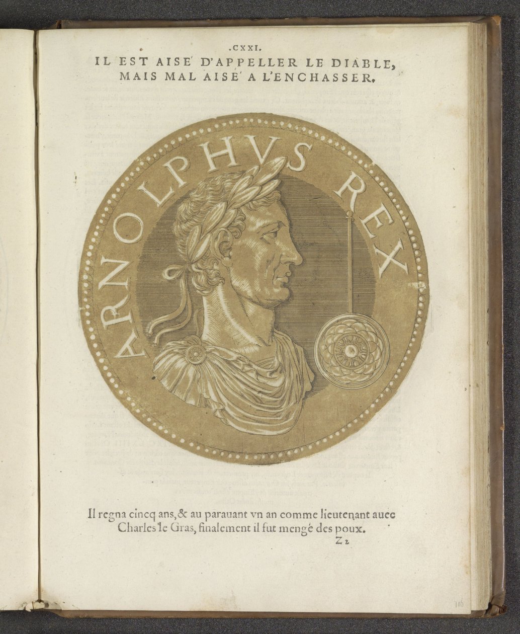 Arnolphus Rex, z „Obrazy téměř všech císařů“ od Hubert Goltzius