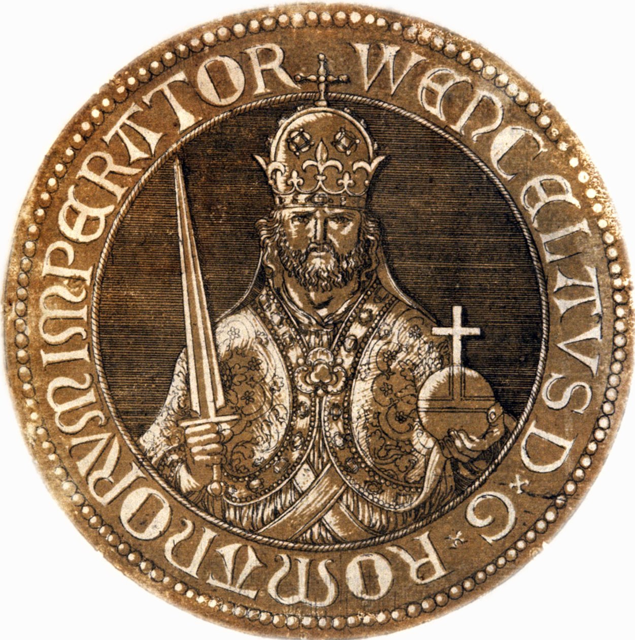 Svatý Václav I. Český od Hubert Goltzius