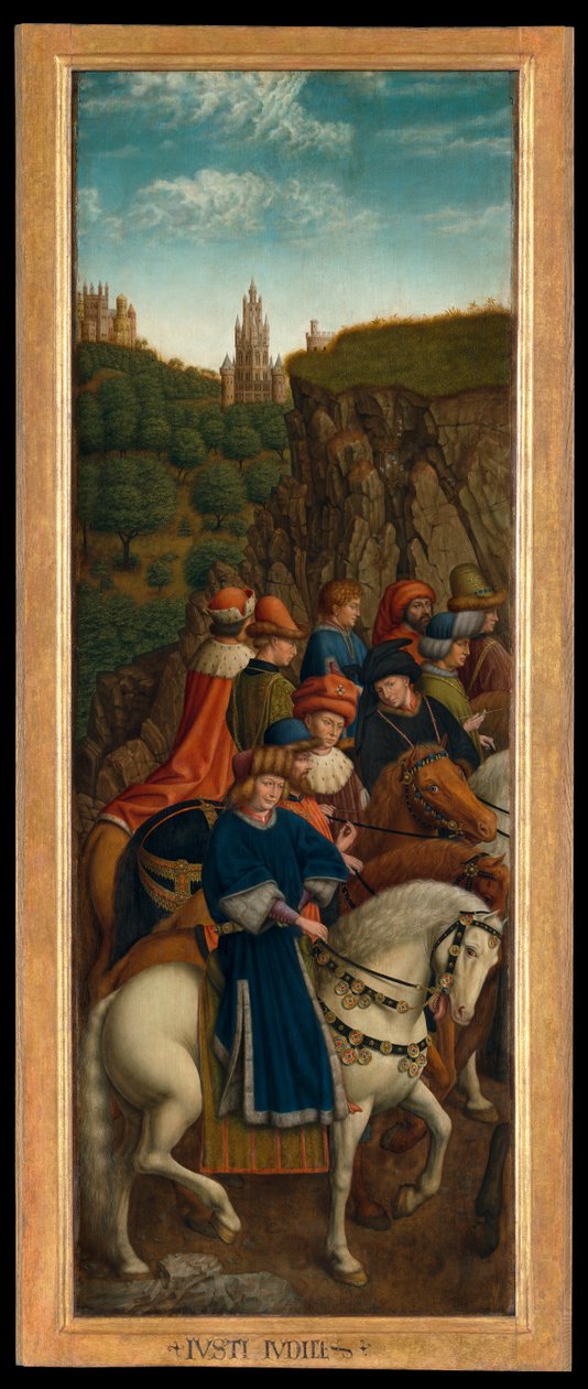 Spravedliví soudci, levý dolní panel gentského oltáře od Hubert & Jan van (1390 1441) (after) Eyck