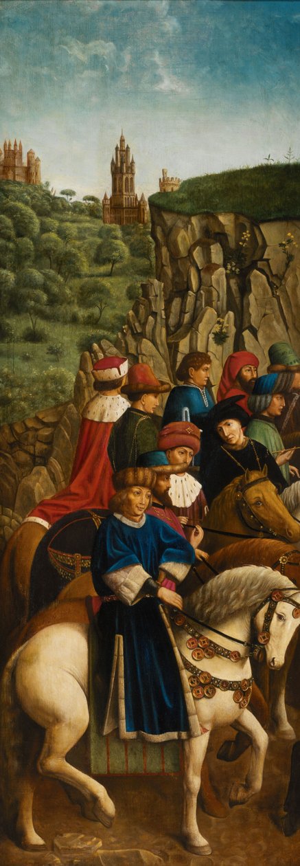 Spravedliví soudci, levý dolní panel gentského oltáře od Hubert & Jan van (1390 1441) (after) Eyck