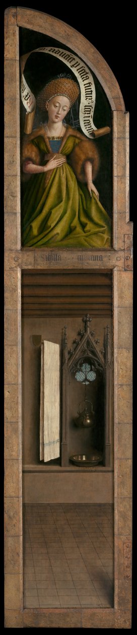 Kumejská Sibyla, z vnější strany pravého křídla gentského oltáře od Hubert & Jan van (1390 1441) Eyck