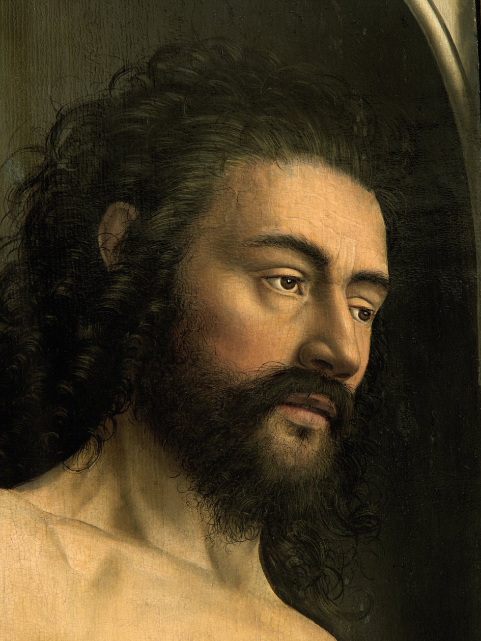 Detail Adama, z levého křídla Gentského oltáře od Hubert & Jan van (1390 1441) Eyck